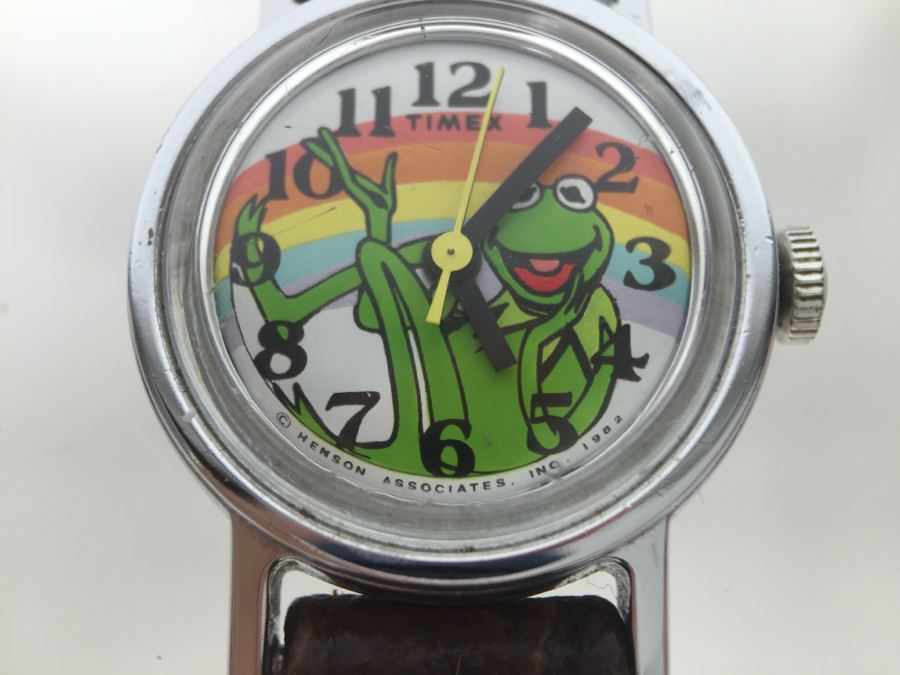 Vintage 1982 TIMEX Kermit The Frog Henson Associates Character Watch [Photo 7]