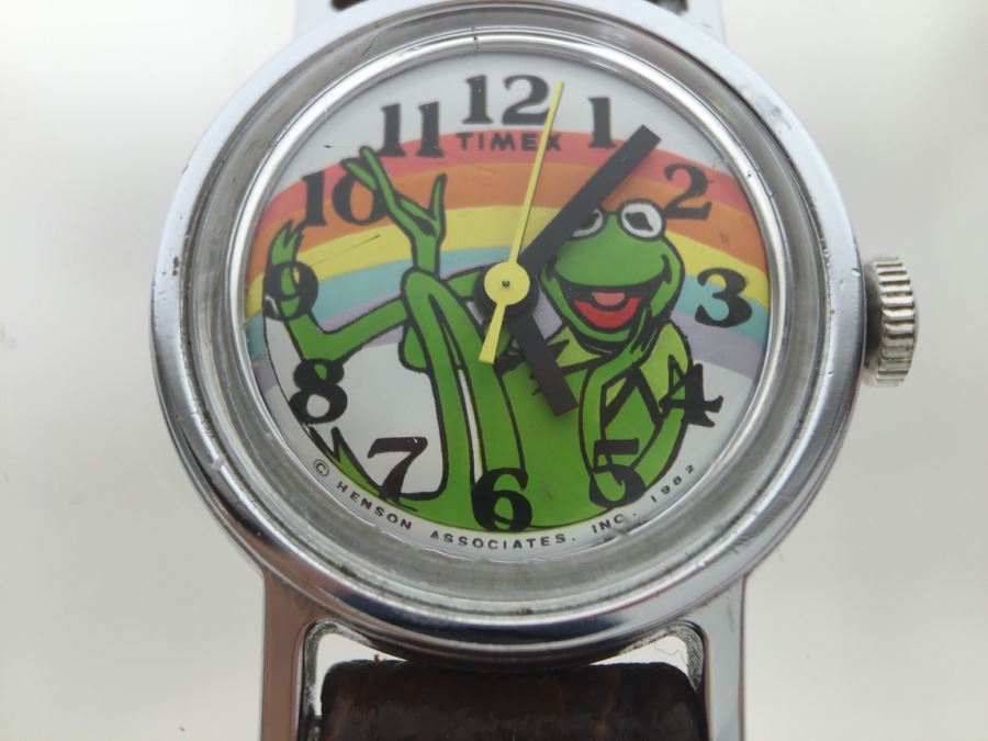 Vintage 1982 TIMEX Kermit The Frog Henson Associates Character Watch [Photo 1]