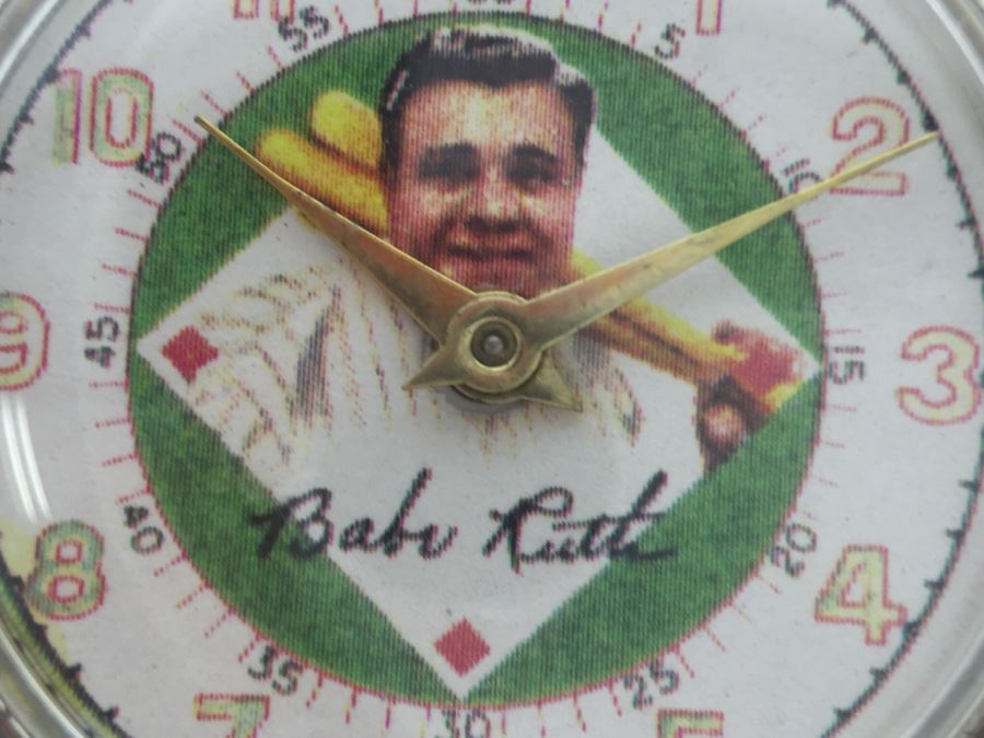 Vintage Babe Ruth Baseball Men's Watch Ticks But May Need Work [Photo 12]
