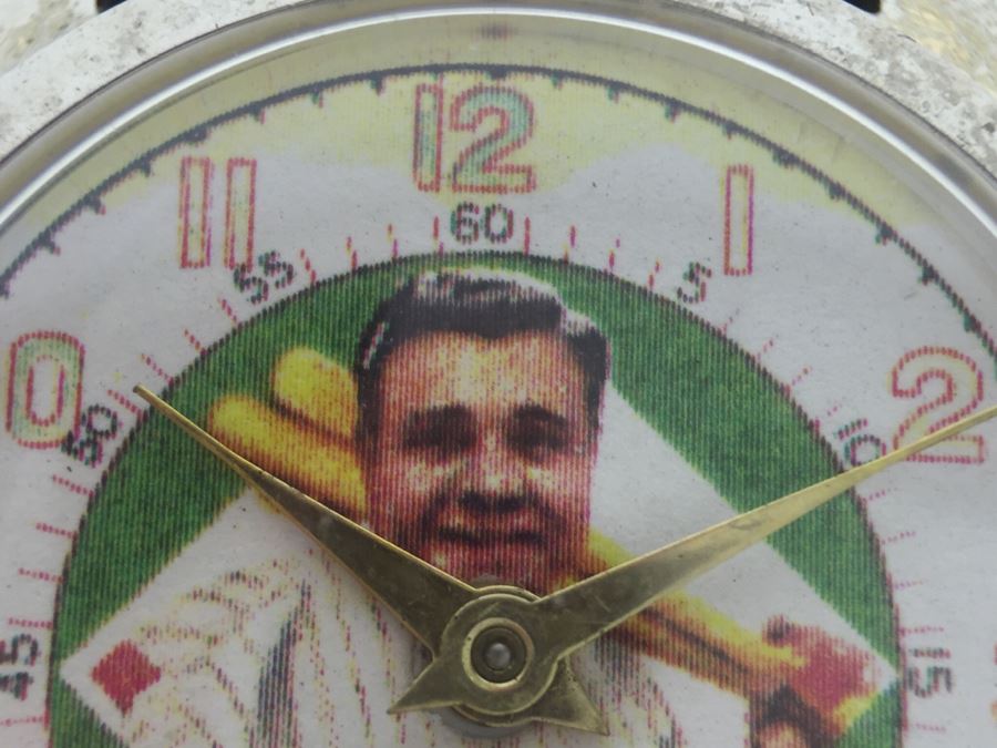 Vintage Babe Ruth Baseball Men's Watch Ticks But May Need Work [Photo 13]