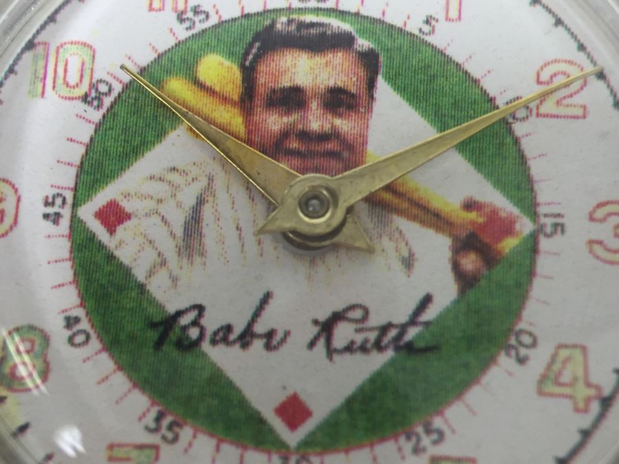 Vintage Babe Ruth Baseball Men's Watch Ticks But May Need Work [Photo 10]