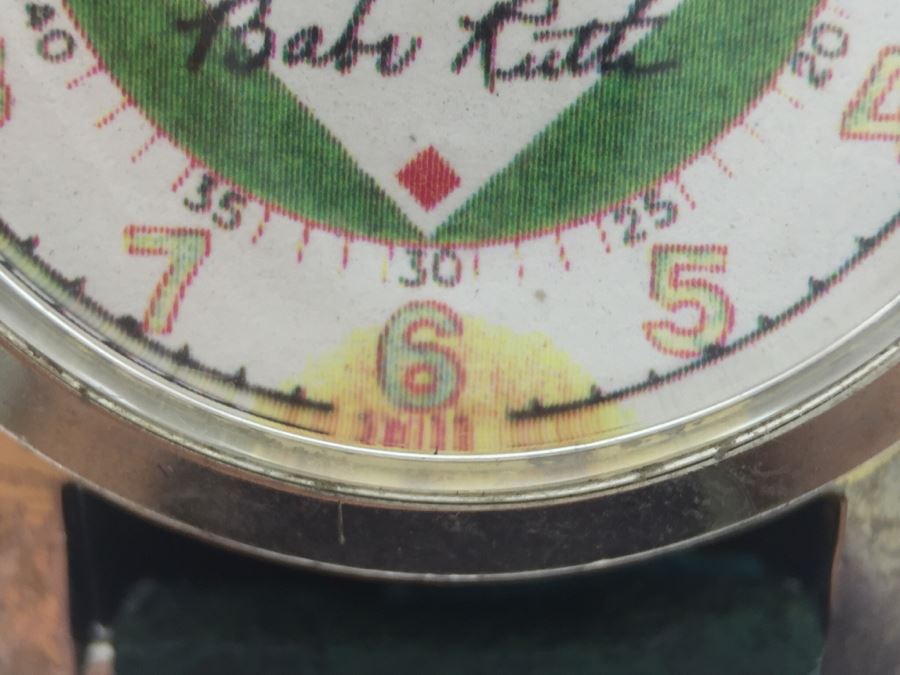 Vintage Babe Ruth Baseball Men's Watch Ticks But May Need Work [Photo 11]