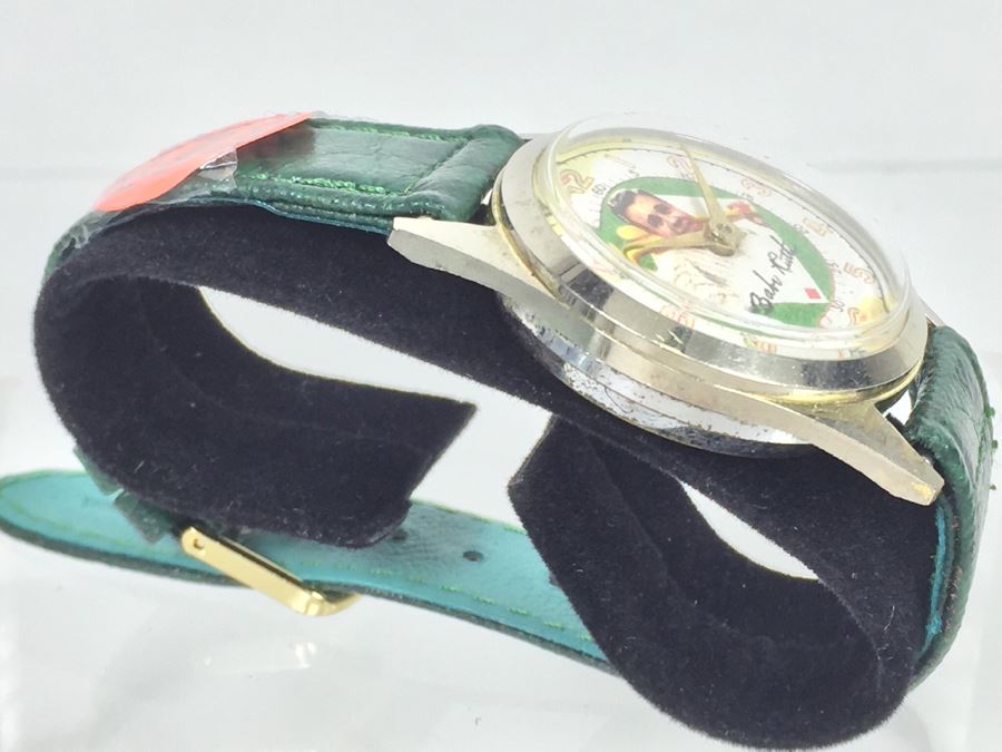 Vintage Babe Ruth Baseball Men's Watch Ticks But May Need Work [Photo 5]