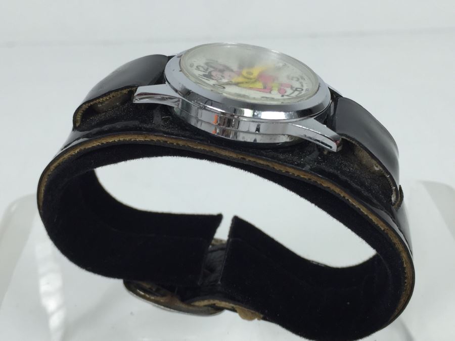 Vintage MIGHTY MOUSE Terrytoons Character Watch Swiss Made [Photo 8]