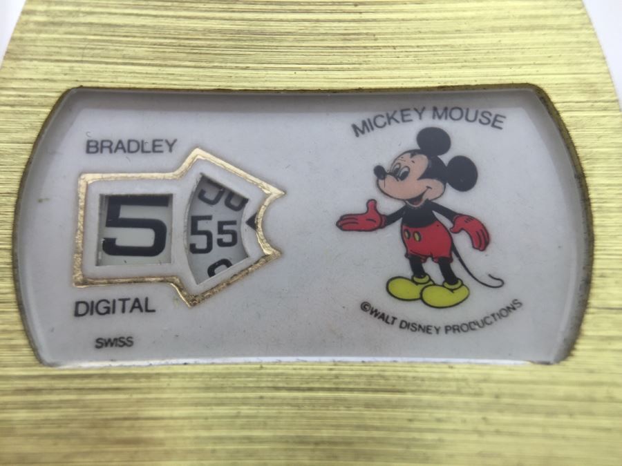 Set Of (3) Vintage Mickey Mouse Walt Disney Productions Character Watches (2) Ingersoll And (1) Bradley [Photo 12]