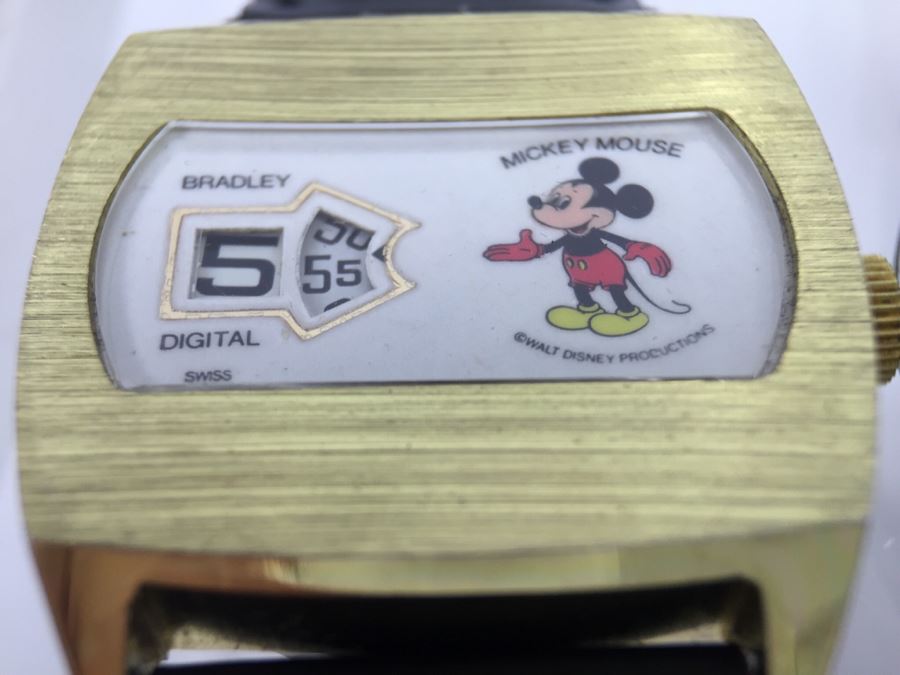 Set Of (3) Vintage Mickey Mouse Walt Disney Productions Character Watches (2) Ingersoll And (1) Bradley [Photo 13]
