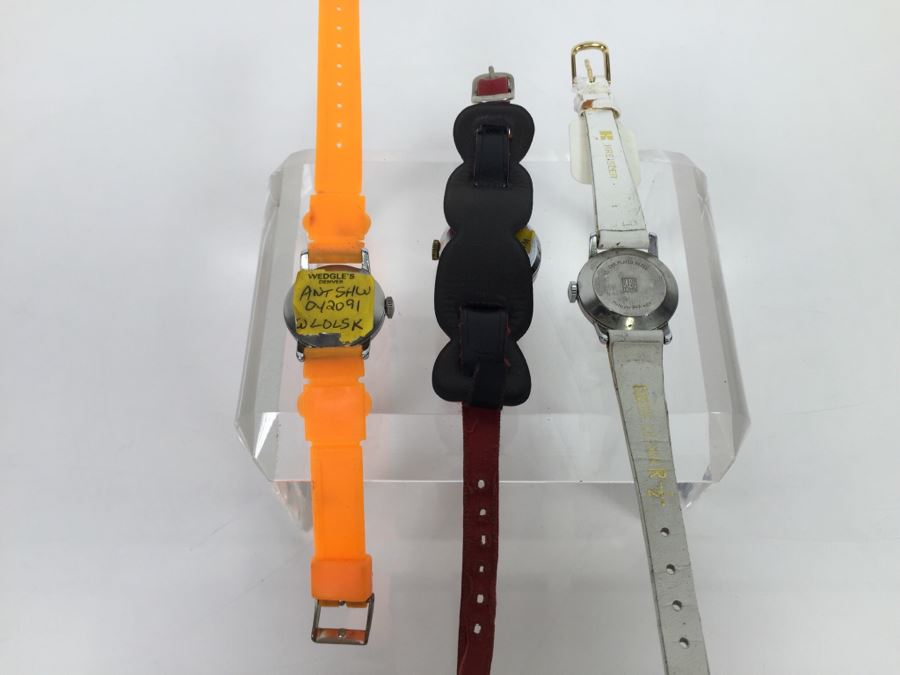 (3) Vintage Cinderella Walt Disney Character Watches U.S. Time 1955 And Bradley Swiss Made [Photo 14]