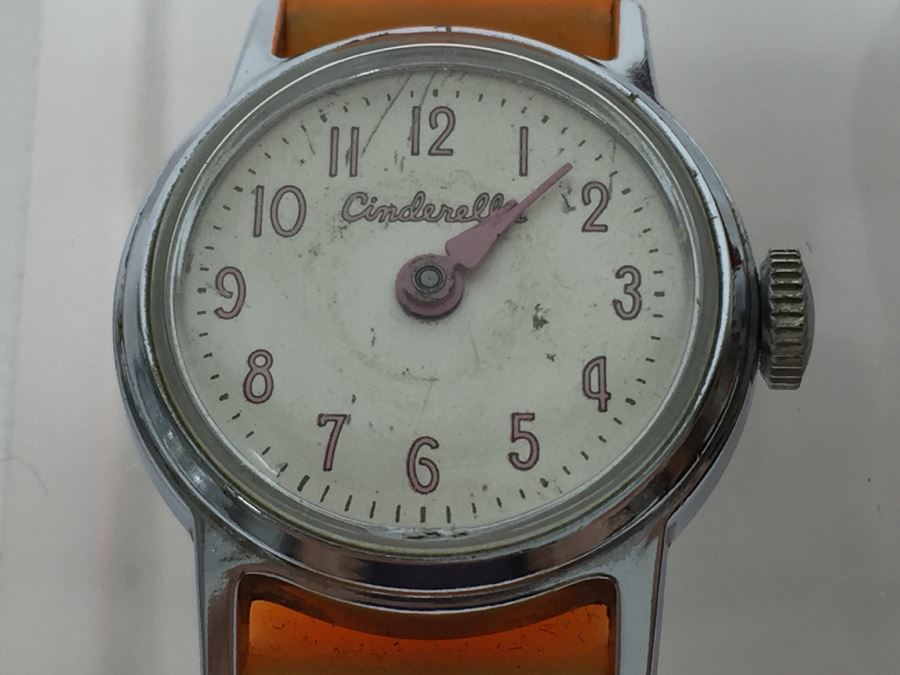 (3) Vintage Cinderella Walt Disney Character Watches U.S. Time 1955 And Bradley Swiss Made [Photo 8]