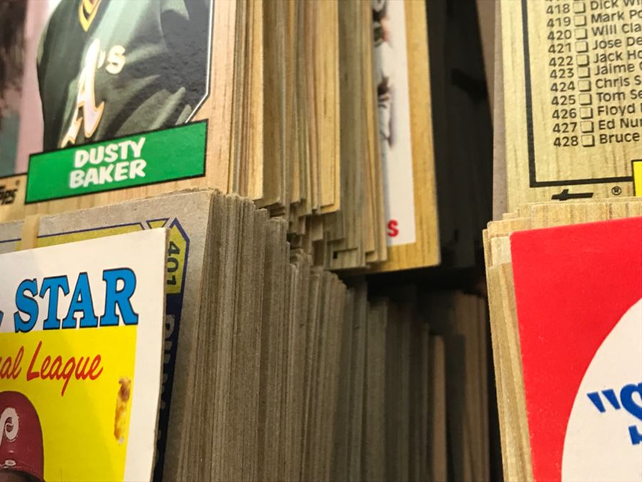 Large Shoebox Collection Of Vintage Topps Baseball Cards Mainly 1987 [Photo 15]