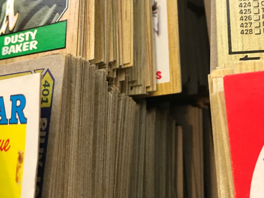Large Shoebox Collection Of Vintage Topps Baseball Cards Mainly 1987 [Photo 14]