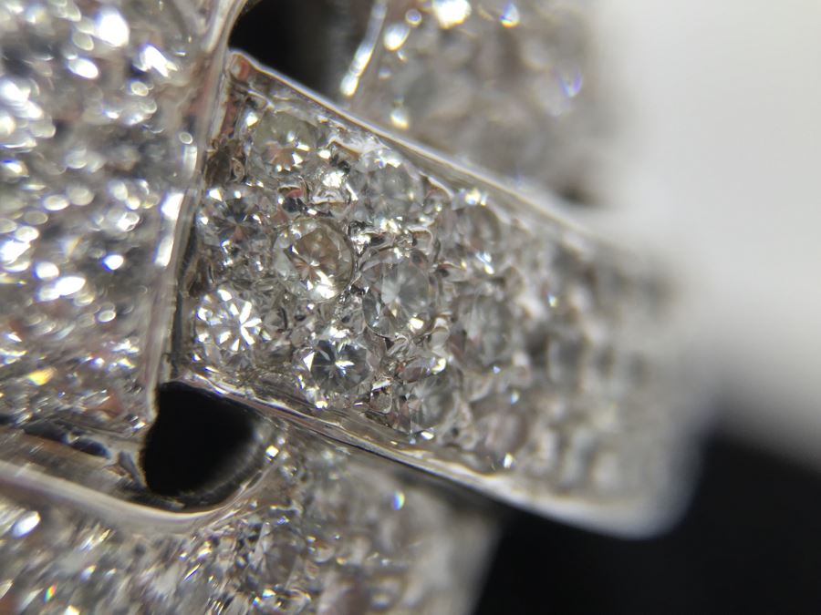 Stunning Platinum Diamond Ring PT900 Apx 2.00 Carat TW VS-2 To SI-1 G-H Appraised Fair Market Value $2,200 Ring Size 5.5 16g [Photo 23]