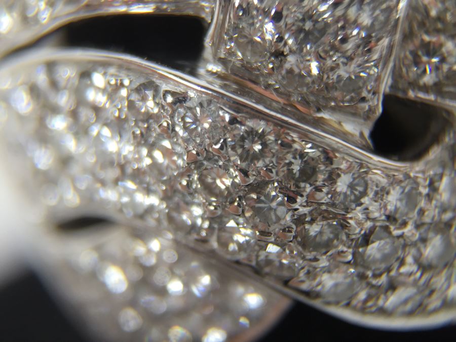 Stunning Platinum Diamond Ring PT900 Apx 2.00 Carat TW VS-2 To SI-1 G-H Appraised Fair Market Value $2,200 Ring Size 5.5 16g [Photo 24]