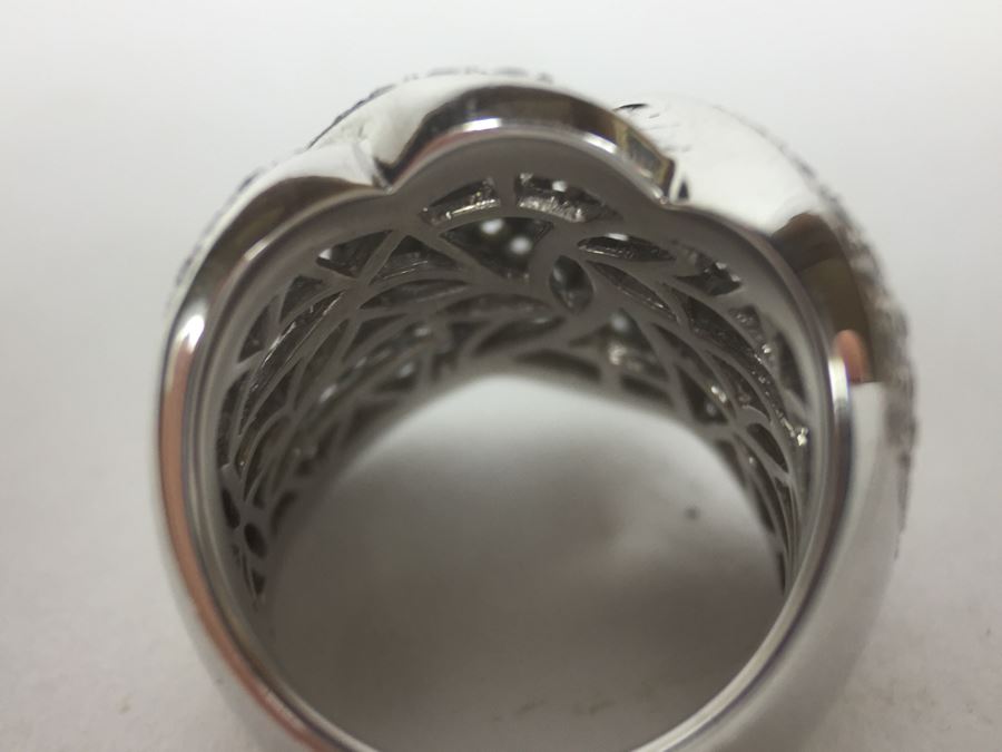 Stunning Platinum Diamond Ring PT900 Apx 2.00 Carat TW VS-2 To SI-1 G-H Appraised Fair Market Value $2,200 Ring Size 5.5 16g [Photo 32]