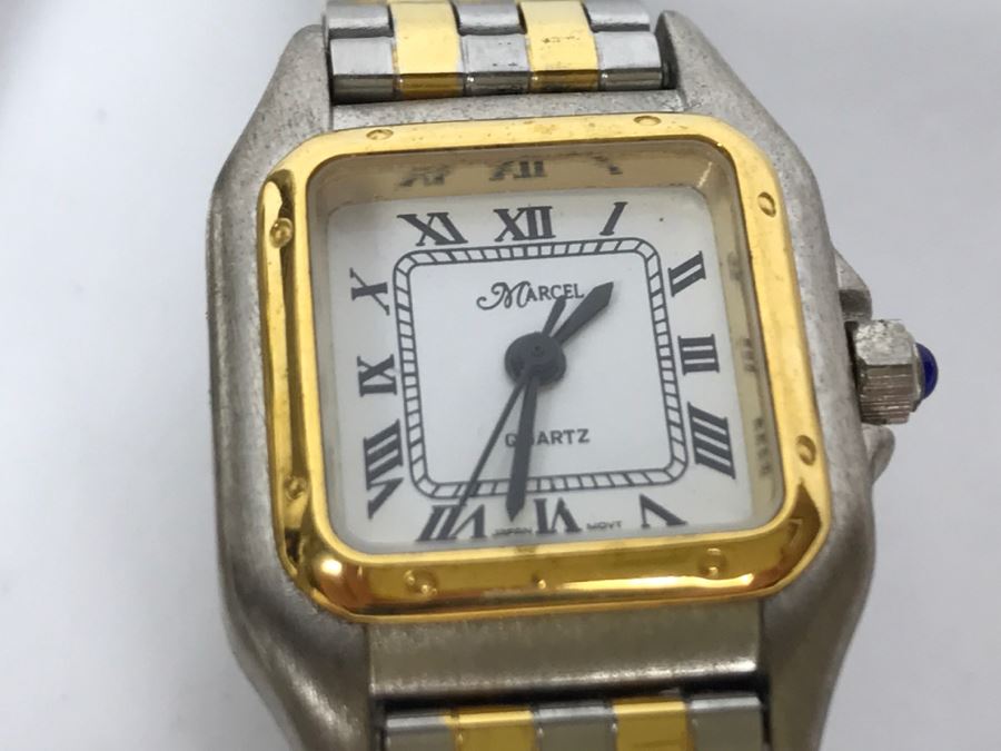 Collection Of (5) Watches Including Armitron Mercedes Advertising Watch And Marcel Drucker Talking Watch [Photo 6]