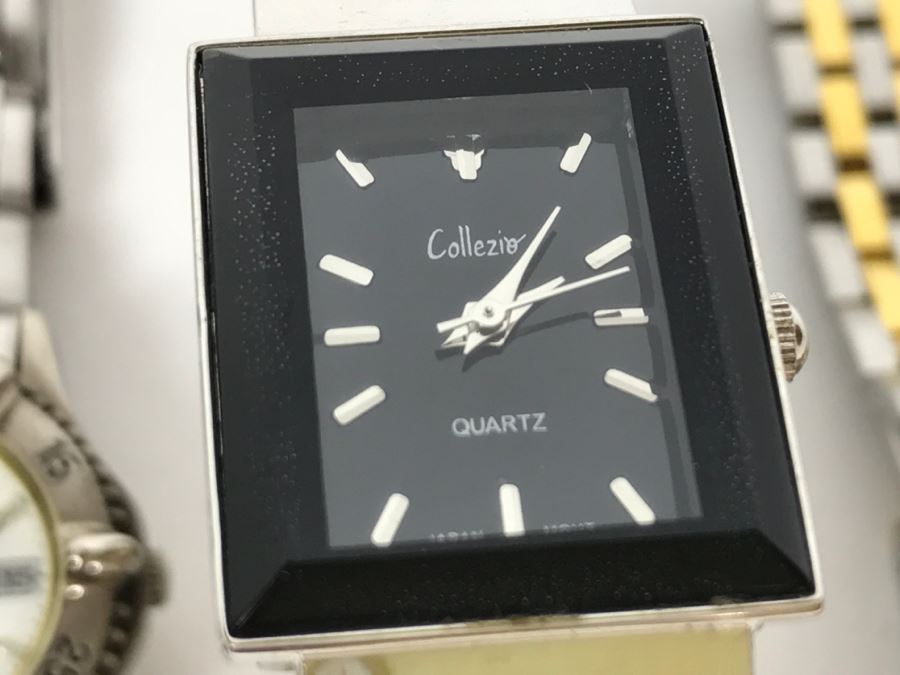 Collection Of (5) Watches Including Armitron Mercedes Advertising Watch And Marcel Drucker Talking Watch [Photo 5]