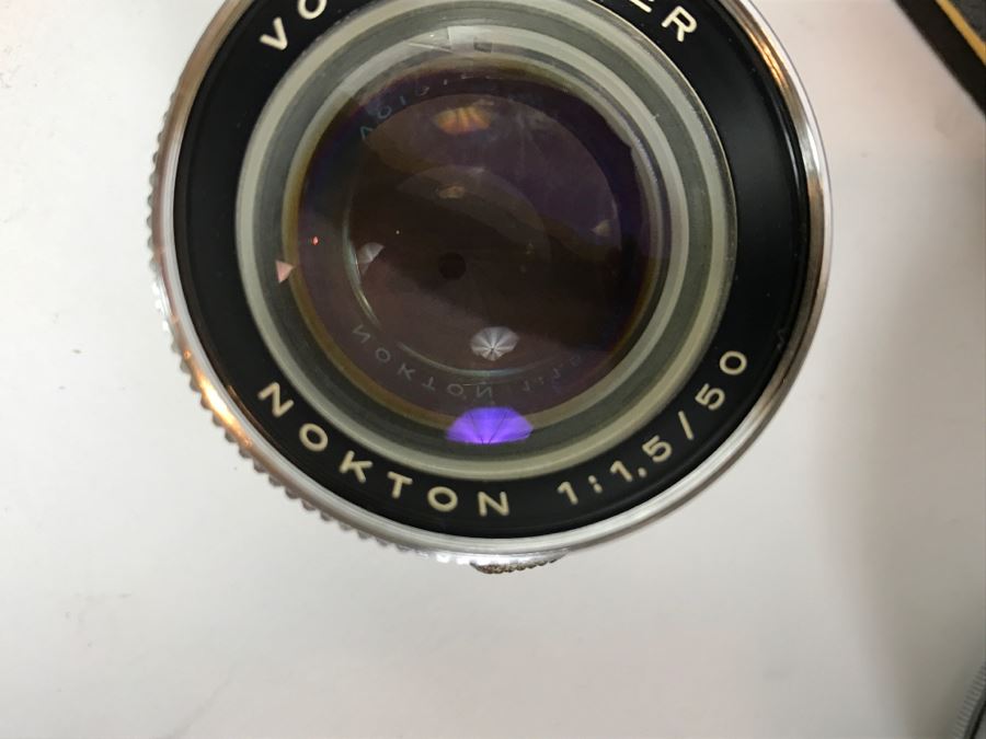 Voigtlander Prominent II Film Camera With Leather Case, Multiple Lenses, Filter, Flash, Hood And Original Manuals - See All Photos [Photo 20]