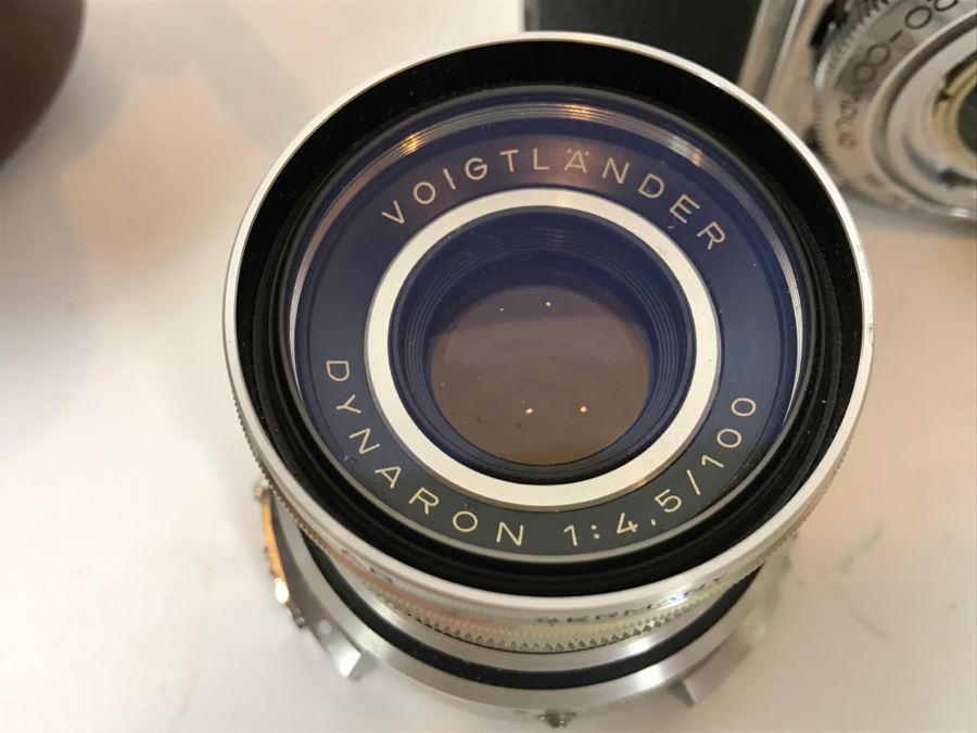 Voigtlander Prominent II Film Camera With Leather Case, Multiple Lenses, Filter, Flash, Hood And Original Manuals - See All Photos [Photo 6]