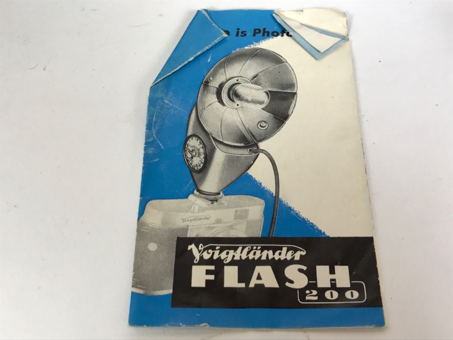 Voigtlander Prominent II Film Camera With Leather Case, Multiple Lenses, Filter, Flash, Hood And Original Manuals - See All Photos [Photo 51]