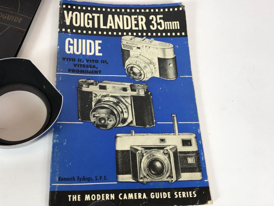 Voigtlander Prominent II Film Camera With Leather Case, Multiple Lenses, Filter, Flash, Hood And Original Manuals - See All Photos [Photo 47]