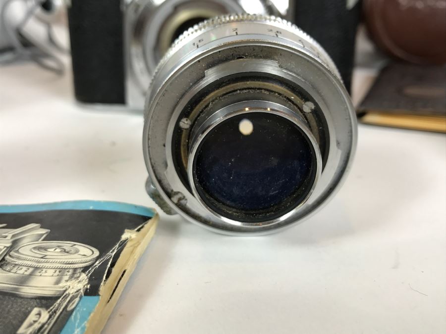 Voigtlander Prominent II Film Camera With Leather Case, Multiple Lenses, Filter, Flash, Hood And Original Manuals - See All Photos [Photo 24]