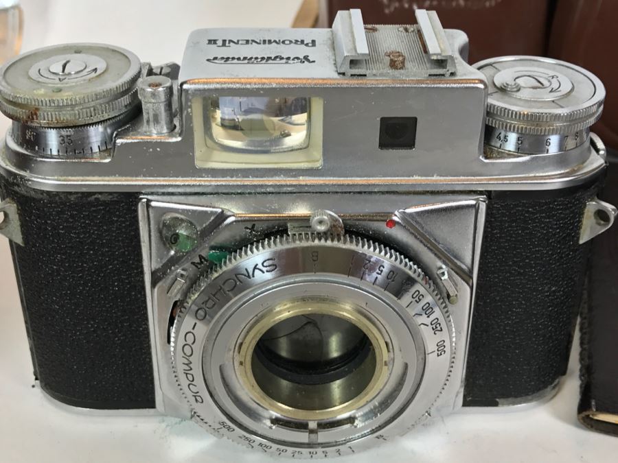 Voigtlander Prominent II Film Camera With Leather Case, Multiple Lenses, Filter, Flash, Hood And Original Manuals - See All Photos [Photo 27]