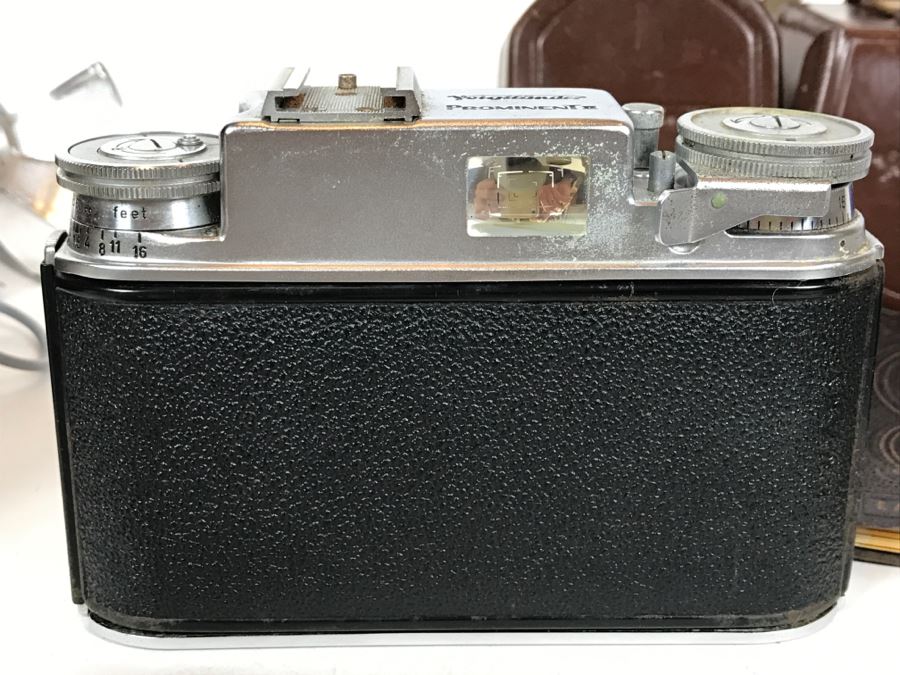 Voigtlander Prominent II Film Camera With Leather Case, Multiple Lenses, Filter, Flash, Hood And Original Manuals - See All Photos [Photo 30]