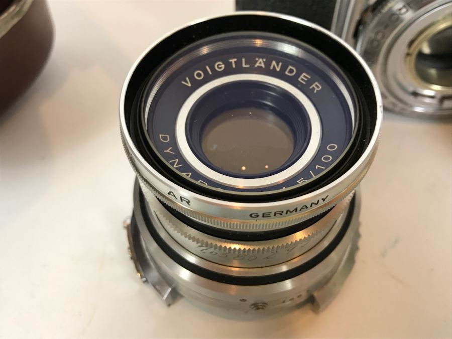 Voigtlander Prominent II Film Camera With Leather Case, Multiple Lenses, Filter, Flash, Hood And Original Manuals - See All Photos [Photo 8]