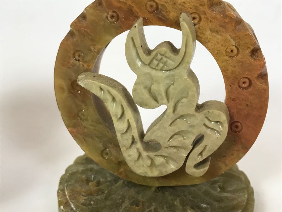 Pair Of Small Carved Stone Sculptures [Photo 7]