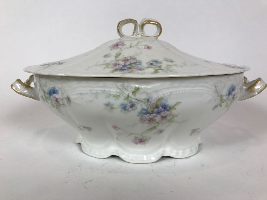 Theodore Haviland Limoges France China Soup Tureen - Very Slight Chip Under Lid As Shown In Photos [Photo 1]