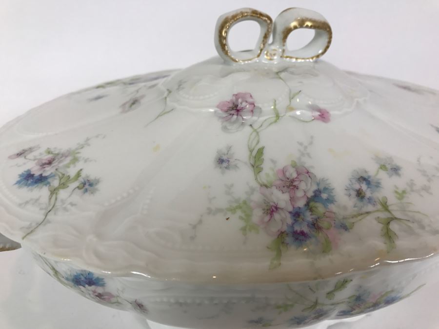 Theodore Haviland Limoges France China Soup Tureen - Very Slight Chip Under Lid As Shown In Photos [Photo 5]