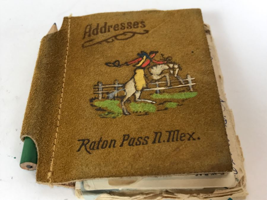 Vintage Address Book Raton Pass New Mexico [Photo 1]