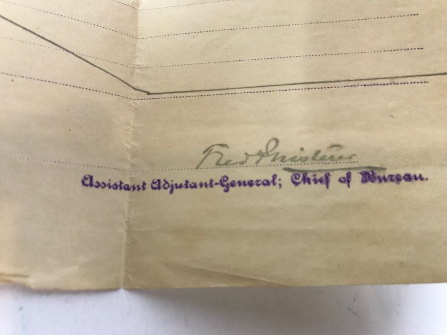Bureau Of Records Of The War Of The Rebellion Civil War Dated December 26, 1895 Records Service From May 1861 To May 1863 Regiment Of Infantry New York Volunteers With Accompanying Letter [Photo 7]