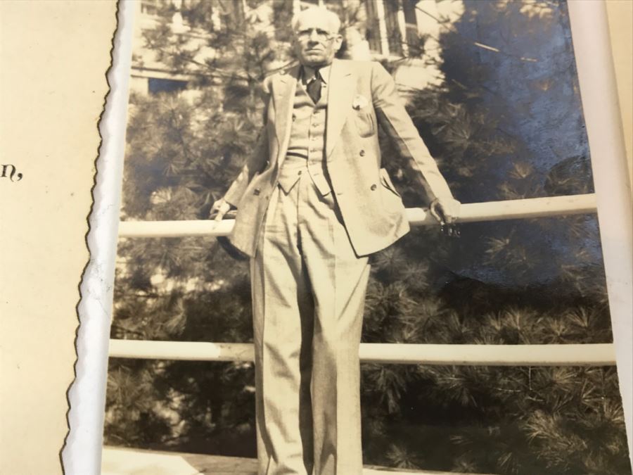 Signed Personalized Letter From General Joseph Warren Stilwell 'Vinegar Joe' In Regards To Father's Daughter Serving As Nurse In WWII On The Salween Front In China And Old Photographs And Ephemera Including School Exhibition Program From 1888 [Photo 8]