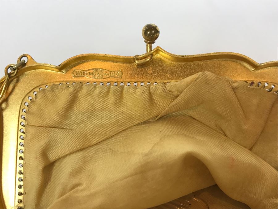 Vintage Whiting & Davis Co Mesh Purse In Great Condition With Comb And Mirror [Photo 11]