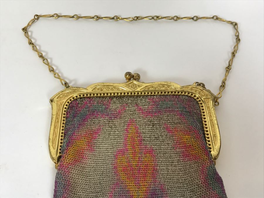 Vintage Whiting & Davis Co Mesh Purse In Great Condition With Comb And ...