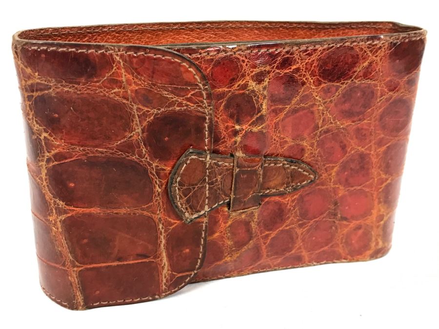 Vintage Wallet With Personal Effects As Found In Wallet Including Old Photos, Standing Liberty Silver Half Dollar, 1944 Barber Dime, Bank Of Japan Paper Currency Y10 Nippon With Various Names Written Over Bill And Catholic Pendants [Photo 2]