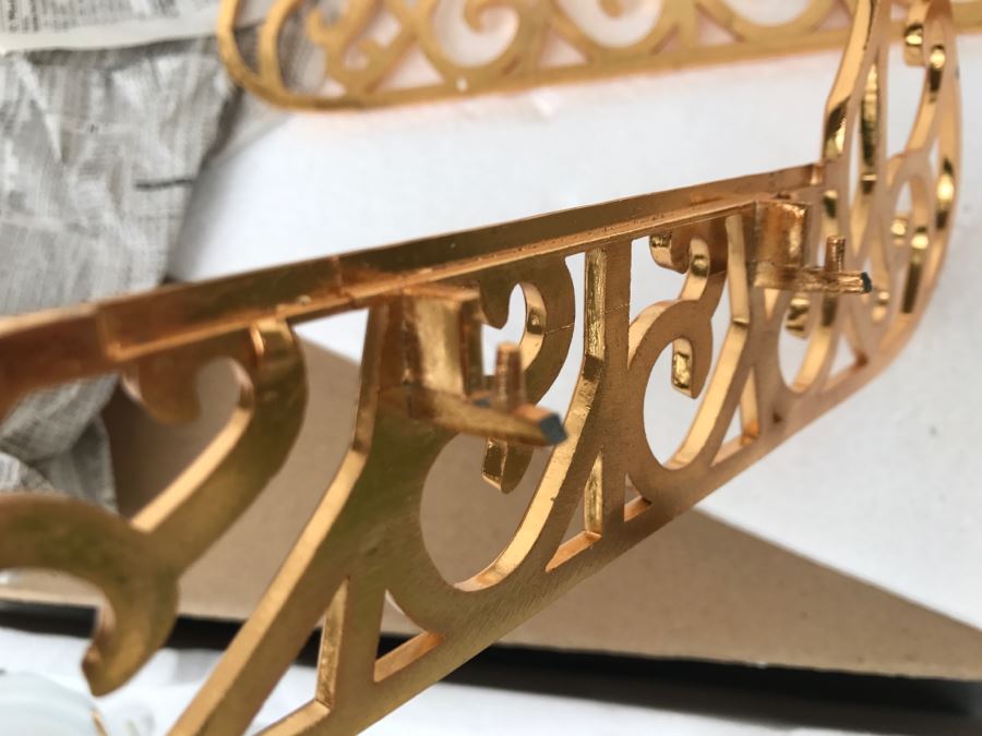 Traditions Porcelain Santa With Sleigh And Reindeer - Note The Gold Sleigh Blades Have Some Chips As Shown In Photos [Photo 12]