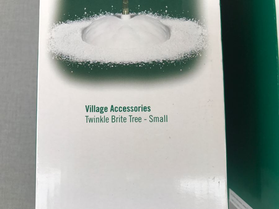 Pair Of Department 56 Village Accessories Twinkle Brite Trees Small [Photo 3]