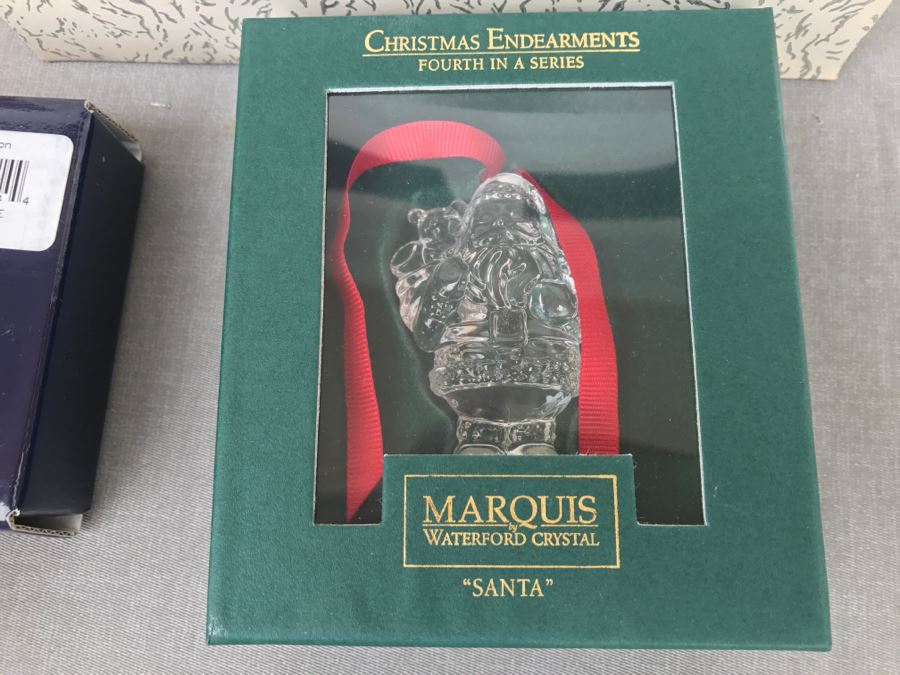 Collection Of Christmas Ornaments Including Waterford, Royal Crown Derby, Wedgwood, Department 56 And Reed & Barton [Photo 2]