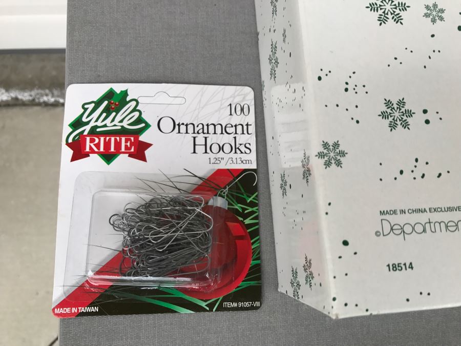 Collection Of Christmas Ornaments Including Waterford, Royal Crown Derby, Wedgwood, Department 56 And Reed & Barton [Photo 15]