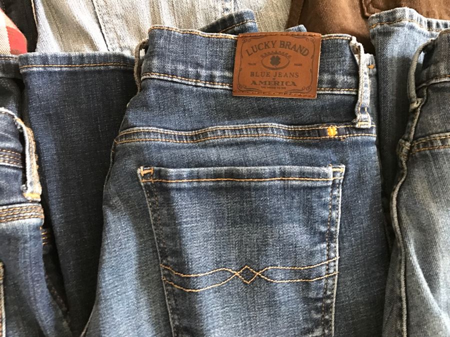 Set Of 6 Women's Jeans Size 4 Reg From Lucky Brand Jeans, Banana Republic, Carhartt [Photo 4]