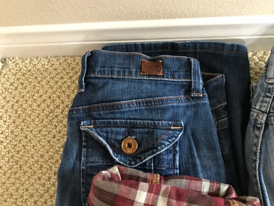 Set Of 6 Women's Jeans Size 4 Reg From Lucky Brand Jeans, Banana Republic, Carhartt [Photo 8]