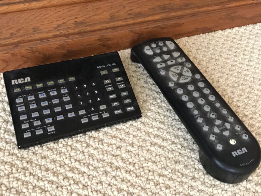 Oak Cabinet With Vintage RCA Tube TV, Pair Of VCRs, Workout VHS Tapes And All Other Goodies Found Within Cabinet [Photo 5]