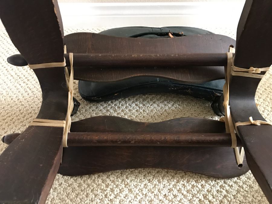 Vintage Rustic Camel Saddle Shape Stool [Photo 11]