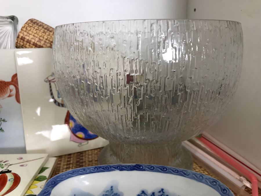 Kitchen Lot Featuring Vintage Milk Glass, Stemware, Japanese Tiles, Italian Plates And More [Photo 5]