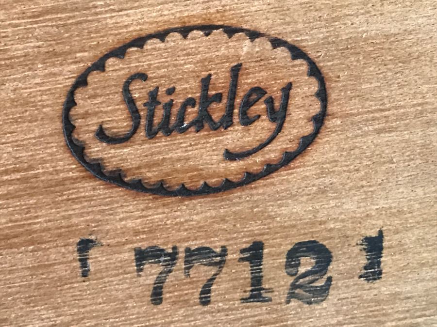 Stickley Furniture Round Wooden Metroploitan Wall Beveled Glass Mirror Aged Old Mansion Finish [Photo 14]