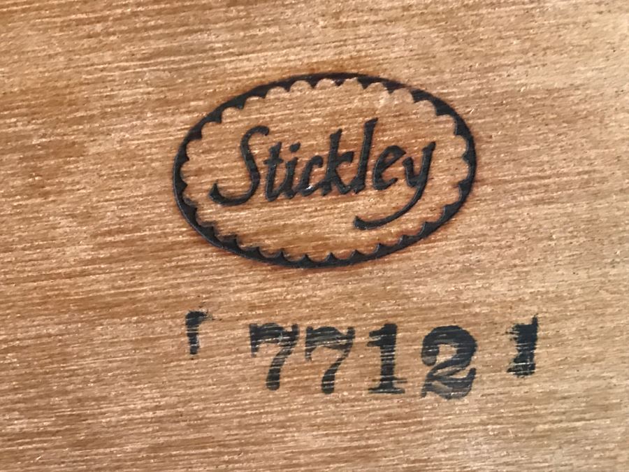 Stickley Furniture Round Wooden Metroploitan Wall Beveled Glass Mirror Aged Old Mansion Finish [Photo 2]