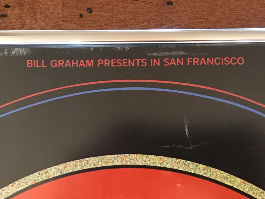 Vintage Framed Rock & Roll Poster The Rolling Stones Cow Palace Bill Graham Presents In San Francisco Design By R. Tuten Mouse Kelley [Photo 3]