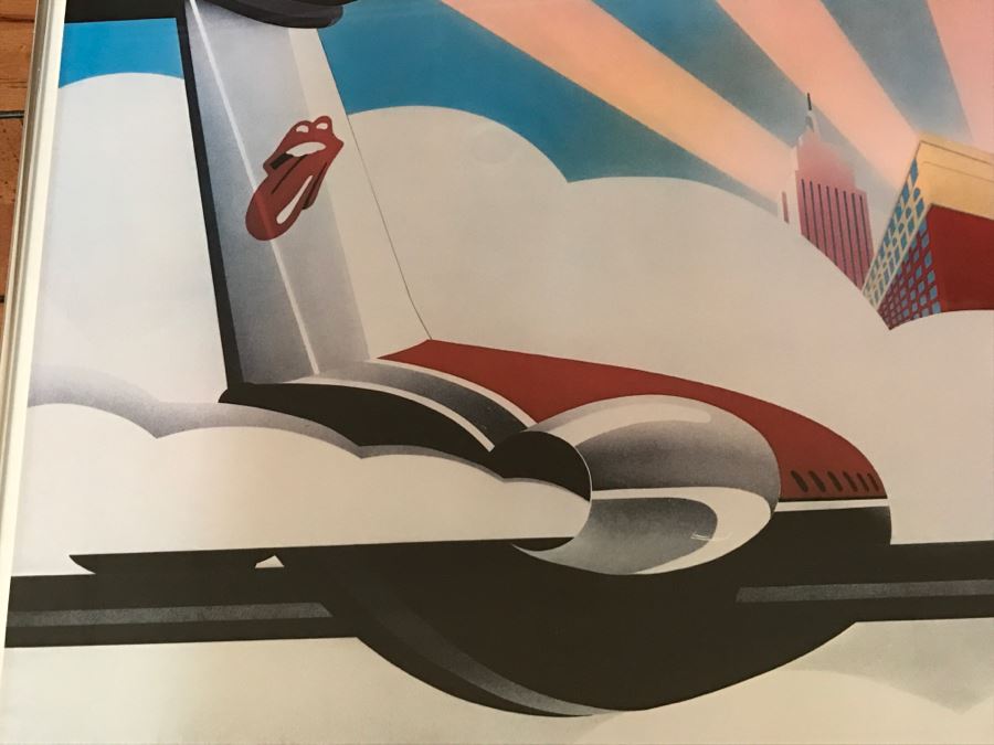 Vintage Framed Rock & Roll Poster The Rolling Stones American Tour 1972 Art By John Pashe Production By Chipmonck Sunday Promotions Inc. [Photo 6]