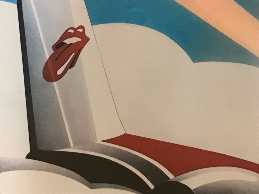 Vintage Framed Rock & Roll Poster The Rolling Stones American Tour 1972 Art By John Pashe Production By Chipmonck Sunday Promotions Inc. [Photo 8]